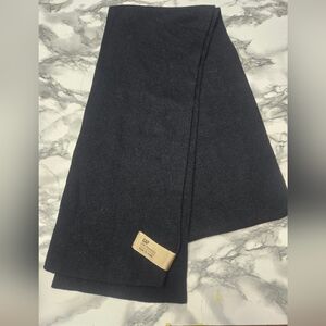 GAP Black Scarf with Gold Logo Tag